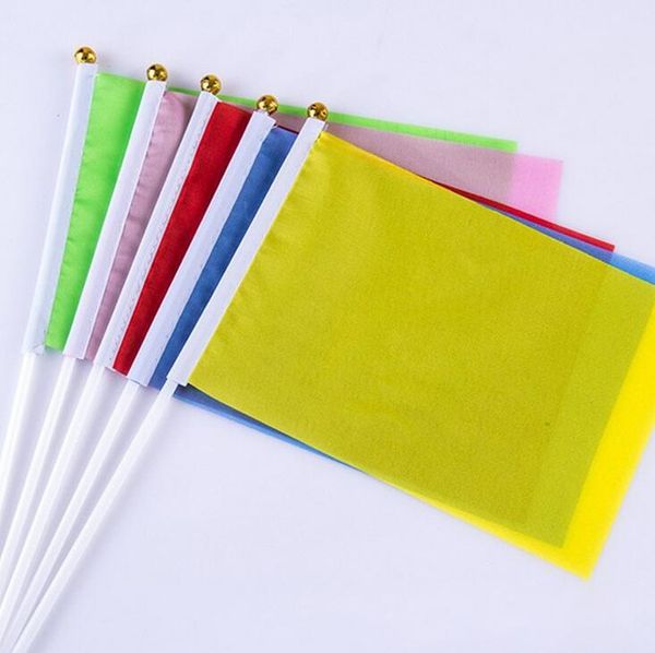 

20*28cm hand waving flag solid color flag banners for meeting party decoration flag banner party decoration