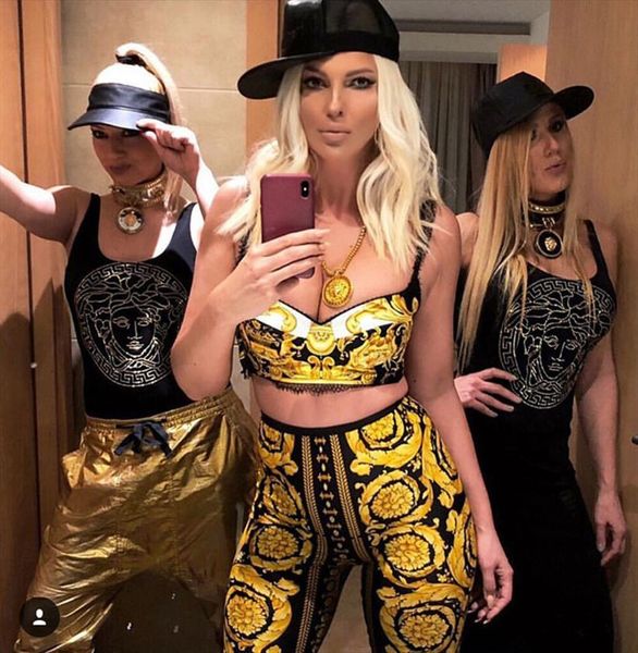 

printed casual women pants high waist soft active skinny leggings slim fit trouser, Black;white