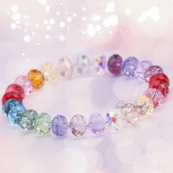 

tennis 7 color austrian natural crystal bracelet amazonite beads bracelets chakra yoga om stone drop, Golden;silver