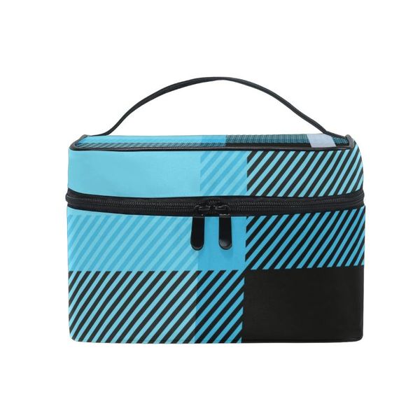 

fengju cosmetic bag portable travel organizer hanging toiletry case storage tote for girls woman blue green gray