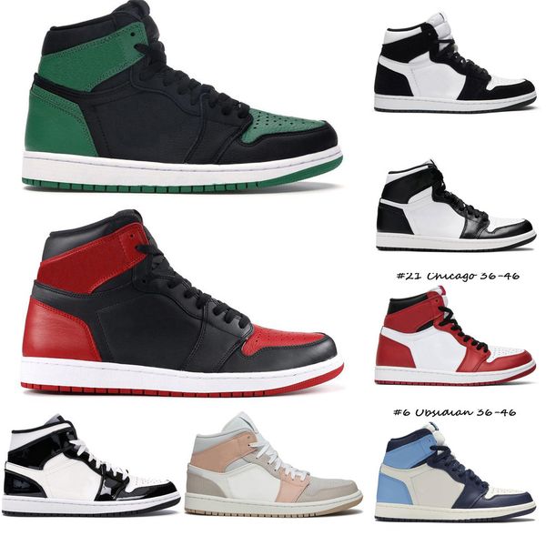 

al high og women men jumpman 1s basketball shoes mid milan black gold bloodine tie-dye mens trainers sports sneakers with boxh771tv5h