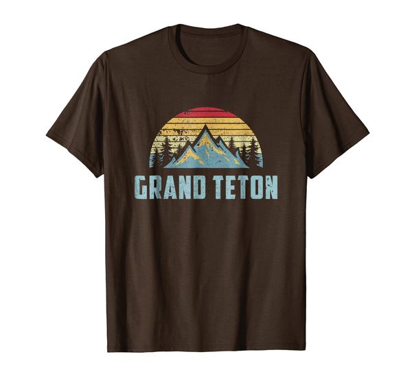 

vintage grand teton national park wyoming mountain tshirt, White;black