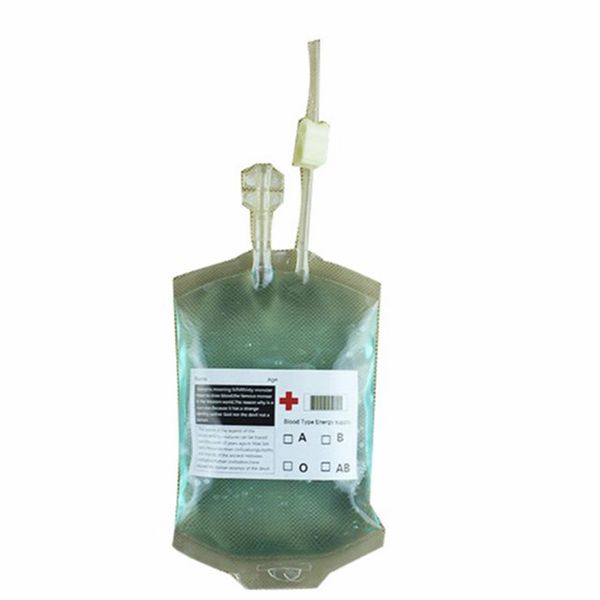 

350ml transparent clear blood bag for drinking pvc reusable energy drink bags halloween decoration pouch props vampire party supplies dhl/fe