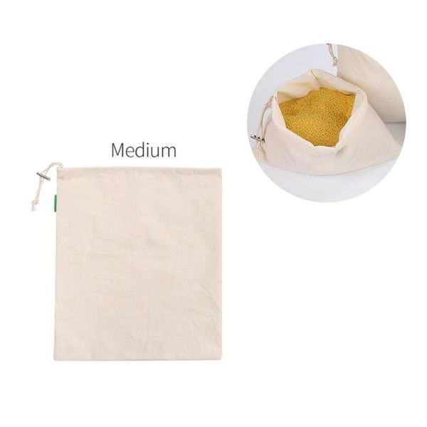 

storage bags shopping bag environmentally friendly cotton drawstring bundle fruit rice bread