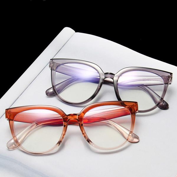 

fashion sunglasses frames round anti-blue light glasses for men and women optical myopia eyeglasses frame transparent computer eyewear, Black