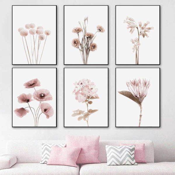 

paintings botanical flowers plant posters and prints gallery wall art nordic canvas painting dreative pictures for living room home decor