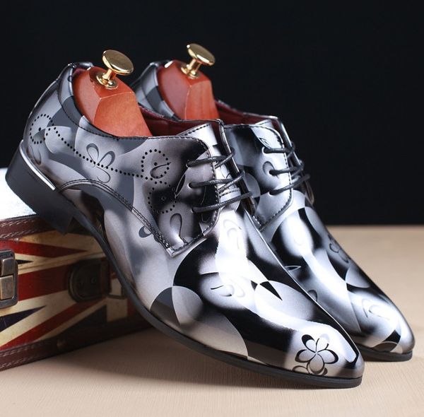 

fashion designer soft men leather dress shoes lace up brogue spring ankle boots vintage classic male luxurys casual shoe, Black