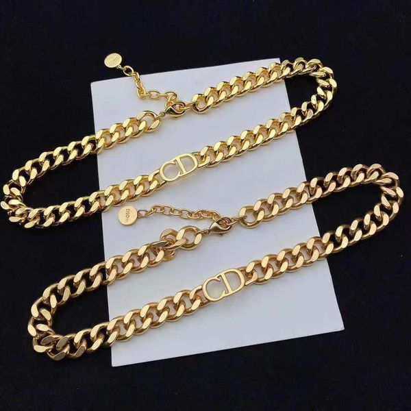 

2021 new style letter necklace female house brass gold plated bracelet, Silver