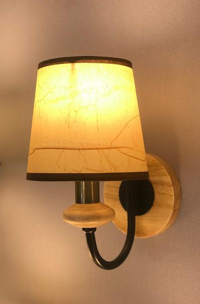 

wall lamp european and american simple fabric bedside modern bedroom e27