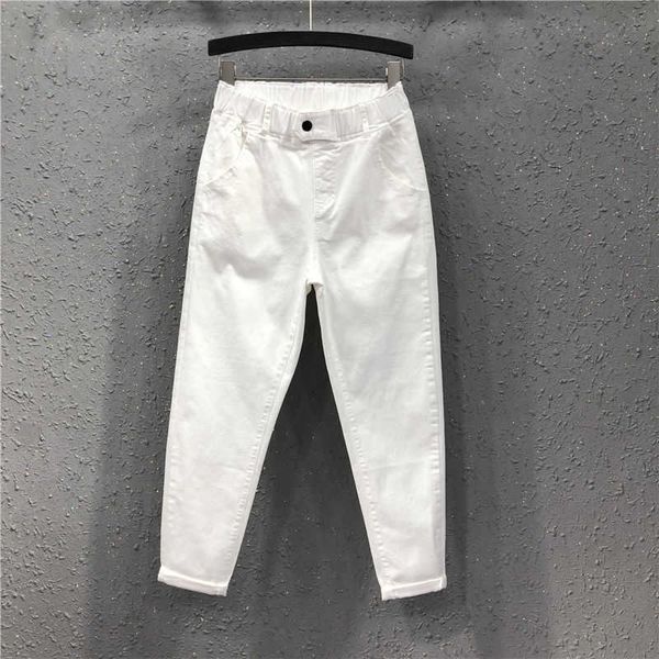 

women's jeans primavera verano mujeres tobillo longitud pantalones de talla gran q20 denim algodn bombachos 8089, Blue