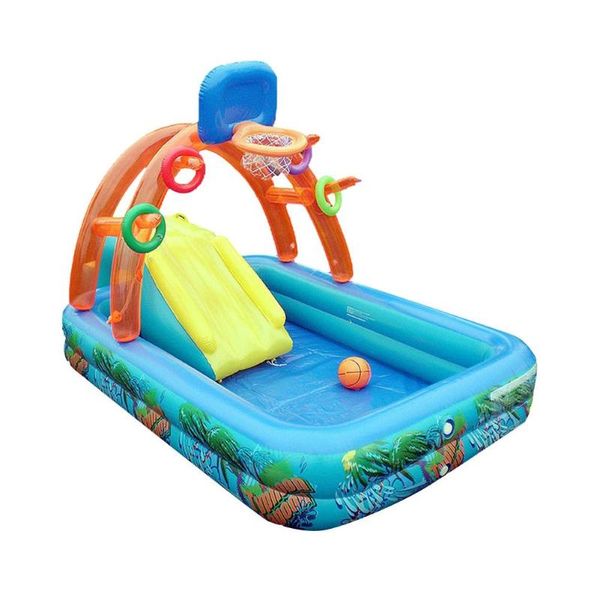 

pool & accessories children' s inflatable multifunctional water sliding outdoor park slide with swimming