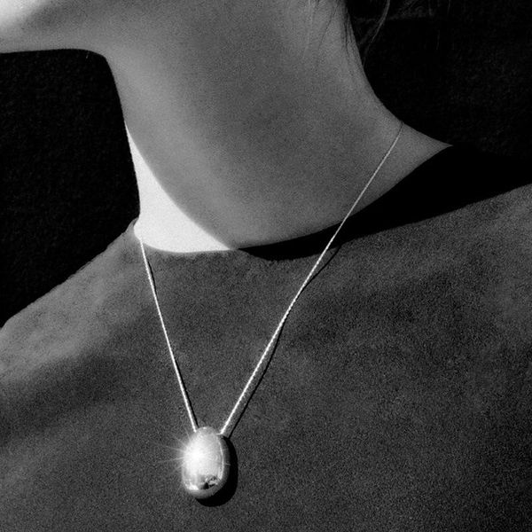

2021 korea new trends necklace metal water drop fashion gold of clavicle chain 925 silver jewelry goth boho designer trendy