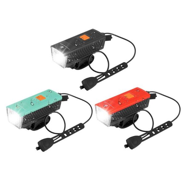 

bike lights headlight bicycle night light with horn rechargeable