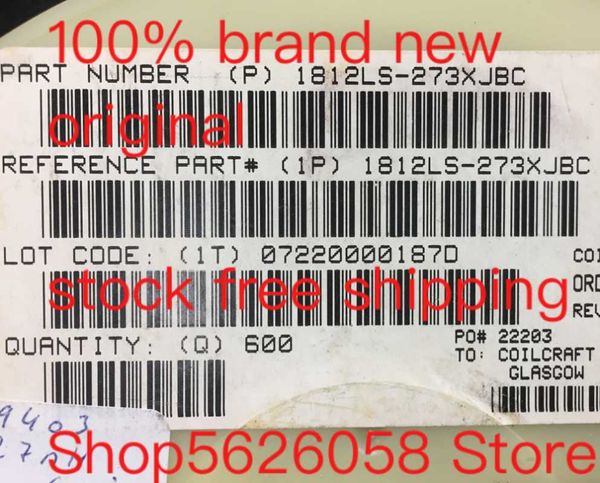 

smart power plugs 1812ls-273xjbc smd 100% original 10pcs-200pcs/lot stock