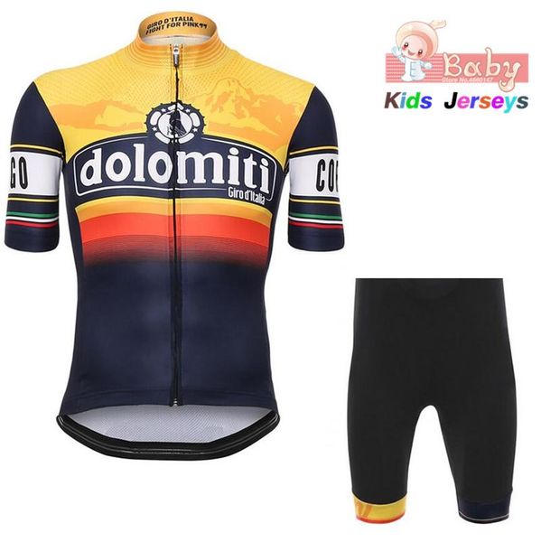 

boys tour de italy d'italia 2021 cycling jersey set kids short sleeve cycling shirt bike bicycle clothes clothing ropa ciclismo, Black;blue