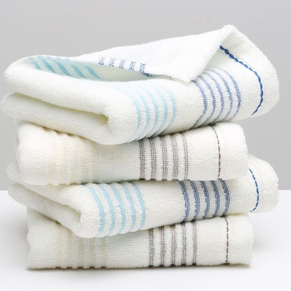 

towel [2 pcs] style face men and women pure color super absorbent soft cotton honeycomb satin file nordic supermarket