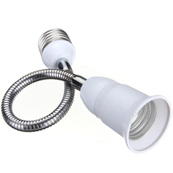 

lamp holders & bases base e27 led light bulb 30/40/60cm length flexible holder extension adapter socket converter for lighting accessories