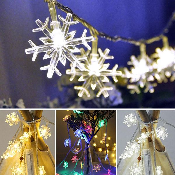 

20m 200 star ball small snowflake string led indoor and outdoor decorative lights wedding decoration ball string lights