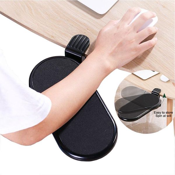 

mouse pads & wrist rests rotating computer support ergonomic adjustable pc rest extender desk hand bracket shoulder pad mount office