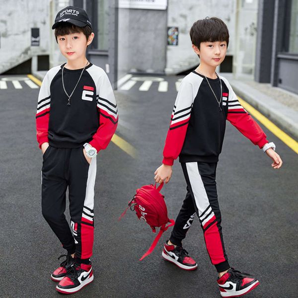 

autumn set 2021 new spring cloth chine universi children's korean version boys' handsome foreign sle, White