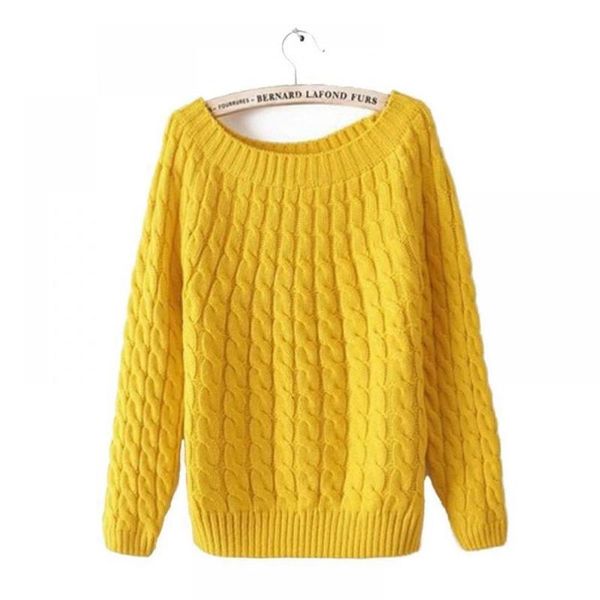 

women's sweaters women casual o-neck long sleeve solid weave fall, winter casual, outdoor, etc loose sweater, White;black
