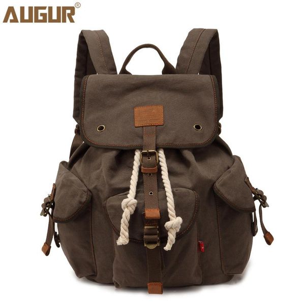 

backpack men women vintage canvas school bag men's travel bags large capacity bag2