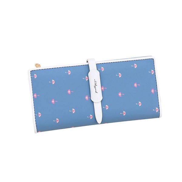 

long bifold purses lady clutch wallets women pu leather printed fashion coin purse girl slim hasp phone pack credit card holders, Red;black