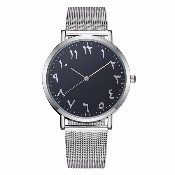 

wristwatches luxury women silver mesh belt arabic numbers watch casual ladies stainless steel quartz relogio feminino, Slivery;brown