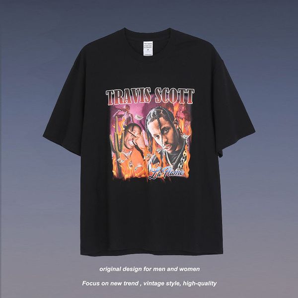 

tkpa high street hiphop short sleeve t-shirt men's and women's loose bottomed shirt hip hop oversize top, White
