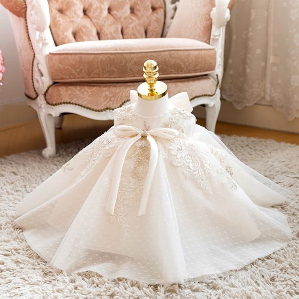 Baby Mädchen Kleidung für Taufe Prinzessin Kleid 1. Geburtstag Party Hochzeit Kleid Kinder Festzug Vestidos Kleider Mädchen 2 3 4 5 6 Jahre 210303