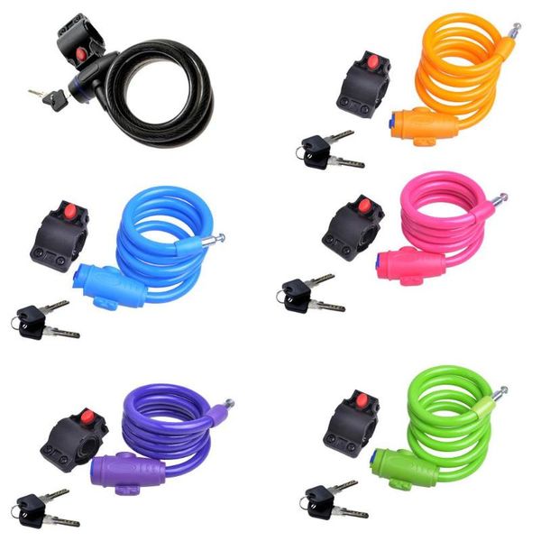 

bike locks 120 cm tonyon ty588 steel wire round bicycle mountain lock