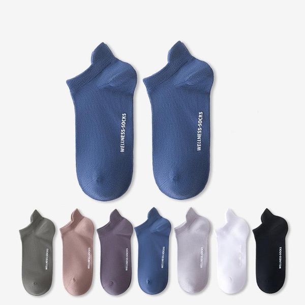 

men's socks 5pairs cotton man short sock fashion men ankle street soft comfortable solid color casual business male breathable, Black