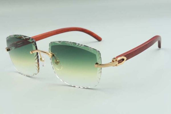 

2021 designers sunglasses b3524023 cuts lens natural original wooden temples glasses, size: 58-18-135mm, White;black