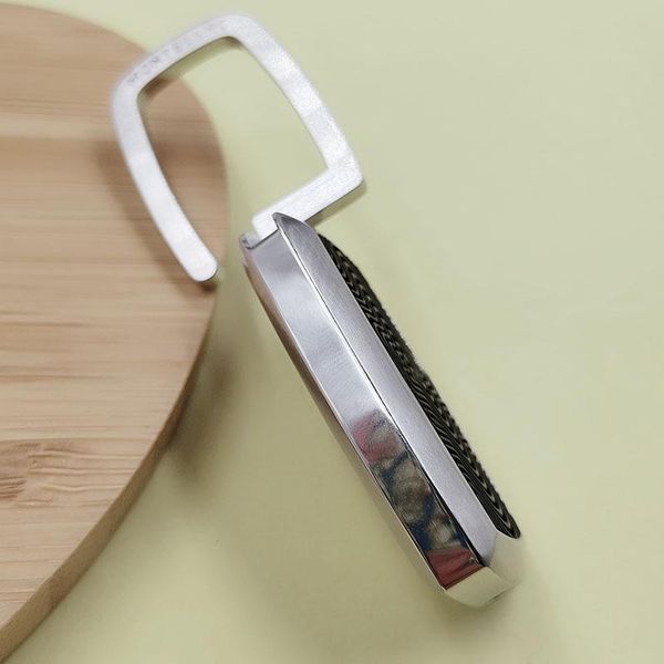 

keychains key chain jewelry stainless steel metal keychain for men women, Silver