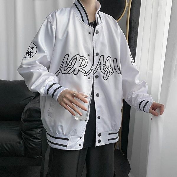 

versatile baseball jacket men's spring and autumn work clothes couple fashion brand hong kong style korean jackets, Black;brown
