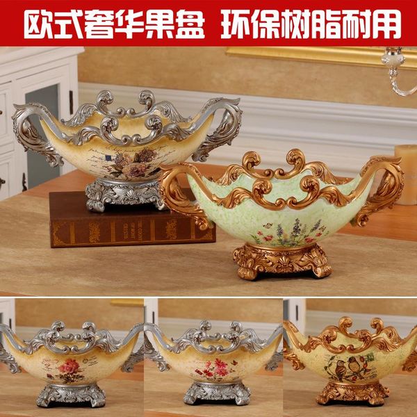 

tablewine racks retro ornaments resin table european fruit plate dry home furnishing luxury fashion living room decoration