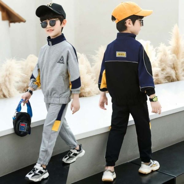 

clothing spring boys' 2021 suit new children's sports korean version, White