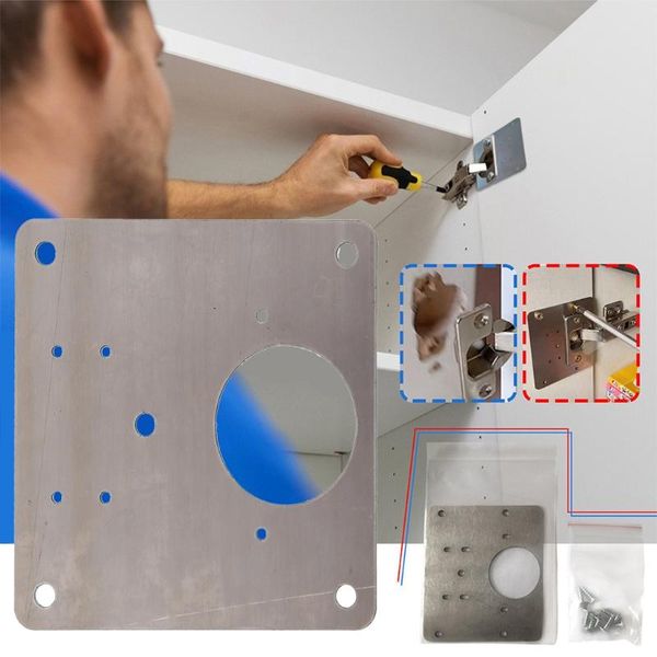 

professional hand tool sets 667b stainless steel repair plate for cupboard hinges hinge wardrobe /repair cabinet