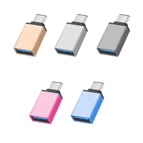 Convertitore adattatore in metallo Adattatori USB 3.1 tipo C OTG Adattatore femmina per telefono Android Samsung