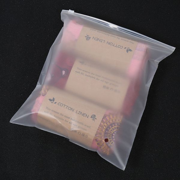 

pe plastic transparent zipper packing bags with custom printing