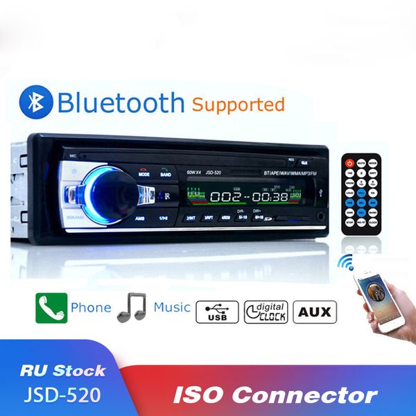 1din Bluetooth автомобиль радио Радио FM TF Автомобильный стереосистемный приемник USB SD MP3 Мультимедиа Autoradio Player In-Dash Music Aux вход