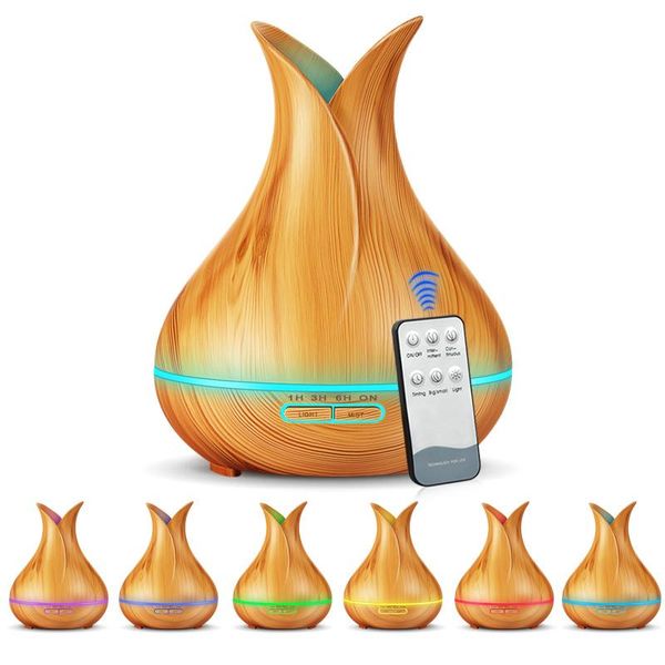 

400ml remote control aroma air humidifier essential oil diffuser electric ultrasonic cool mist maker for home