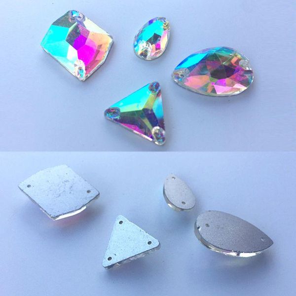 

jewelry pouches, bags 700pcs ab clear sew on rhinestone acrylic crystal buttons gems flatback diamantes 24 styles for diy crafts clothes dro, Pink;blue
