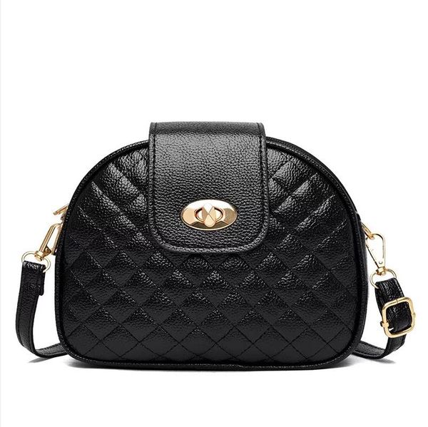 

pb0021 fashion letter v lock messenger bag black pu leather handbag single shoulder bags for women good quality in stock