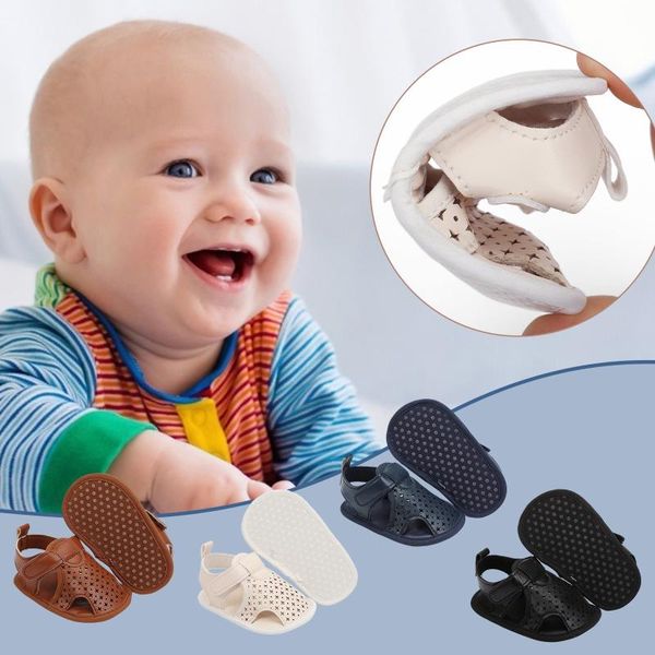 

flat shoes 25# summer kids sandals for boys beach children toddler baby girls hollow out princess prewalker sandalias niÃ±a, Black;grey