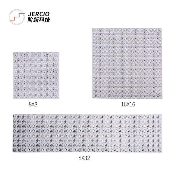 

ws2812b rgb flexible pixel led module panel 8x8/16x16/8x32 matrix screen ws2811 ws2812 ic individually addressable dc5v
