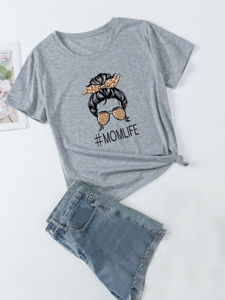 

1pc letter and figure graphic tee m1xt#, White