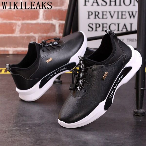 

sneakers comfort leather shoes men 2020 designer shoes mens sneakers casual fashion shoes 2020 tenis masculino adulto, Black
