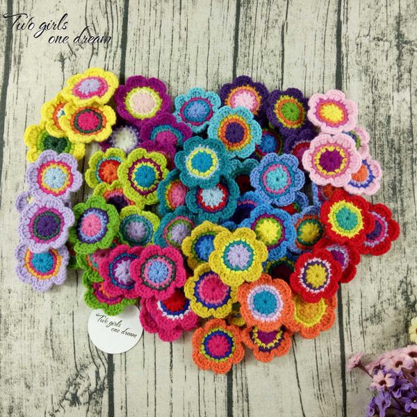 Original 6.5cm Comércio Mão Crochet Doilies Pad Handmade Cup Mat PO Adereços Placemat Mat Decorativo DIY Roupas Acessório 210706