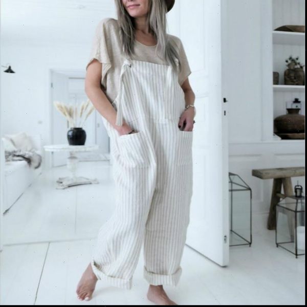 

2021 spring new solid jumpsuit women long pants black womens jumpsuits trousers pockets tank pants plus size s 2xl, Black;white
